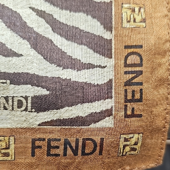 Fendi Zebra Print Scarf - Picture 3 of 3